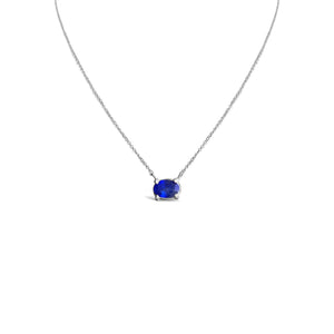 Astrological Blue Sapphire Pendant — 14k Yellow Gold