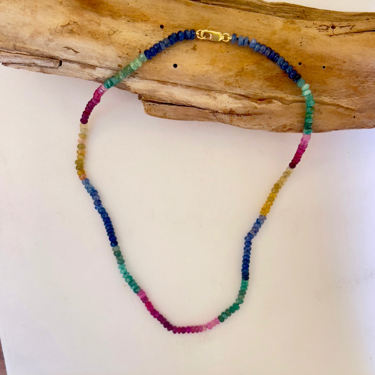 Astrological Ombre Sapphire Necklace – 18&quot;