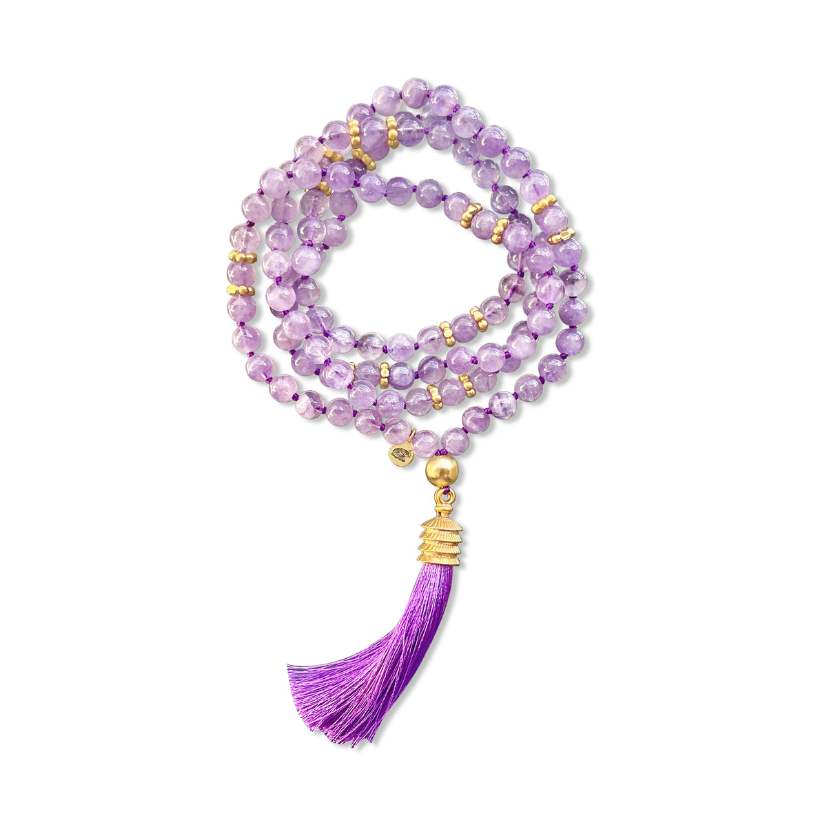 Astrological Saturn’s Blessing: Amethyst Mala for Spiritual Connection and Protection