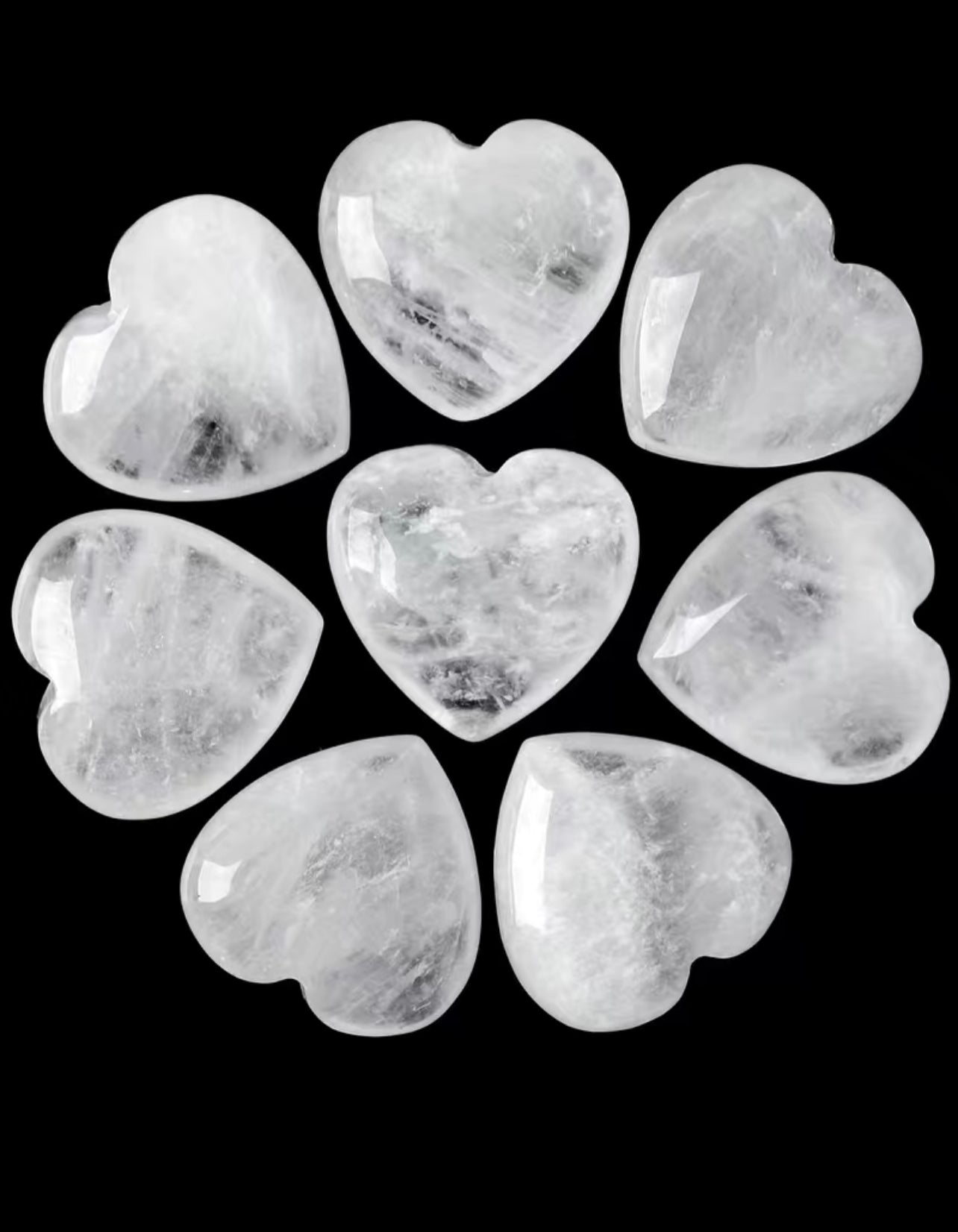 Clear Quartz Manifest Heart Pocket Crystal