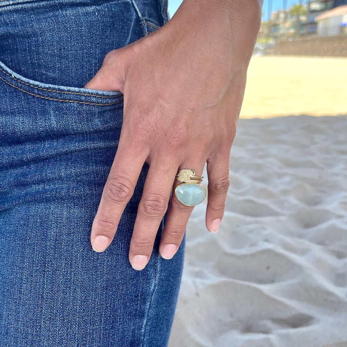 Elephant Ring 14K Yellow Gold