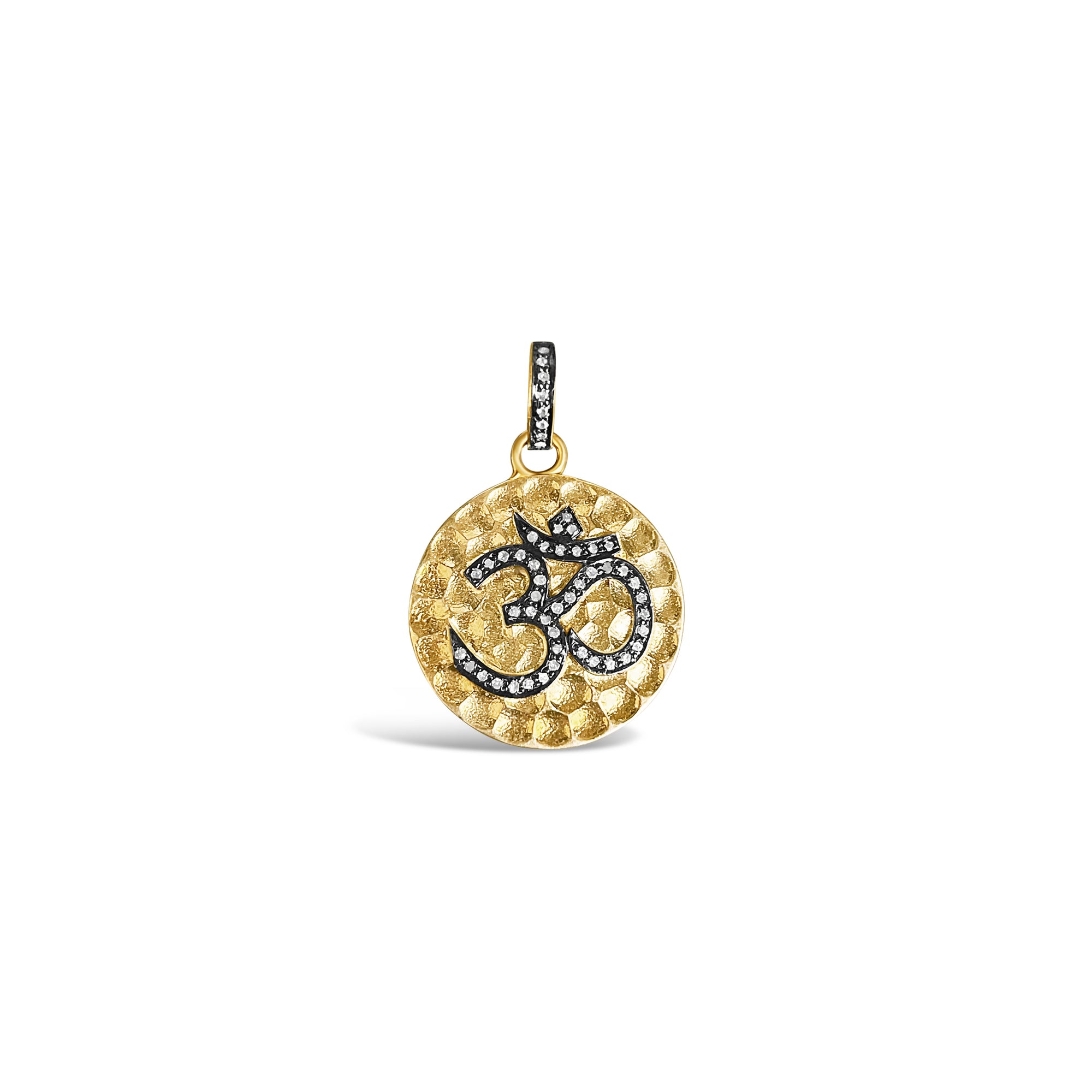 Om Amulet Pendant Diamond Pavé
