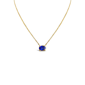 Handcrafted vedic blue sapphire necklace