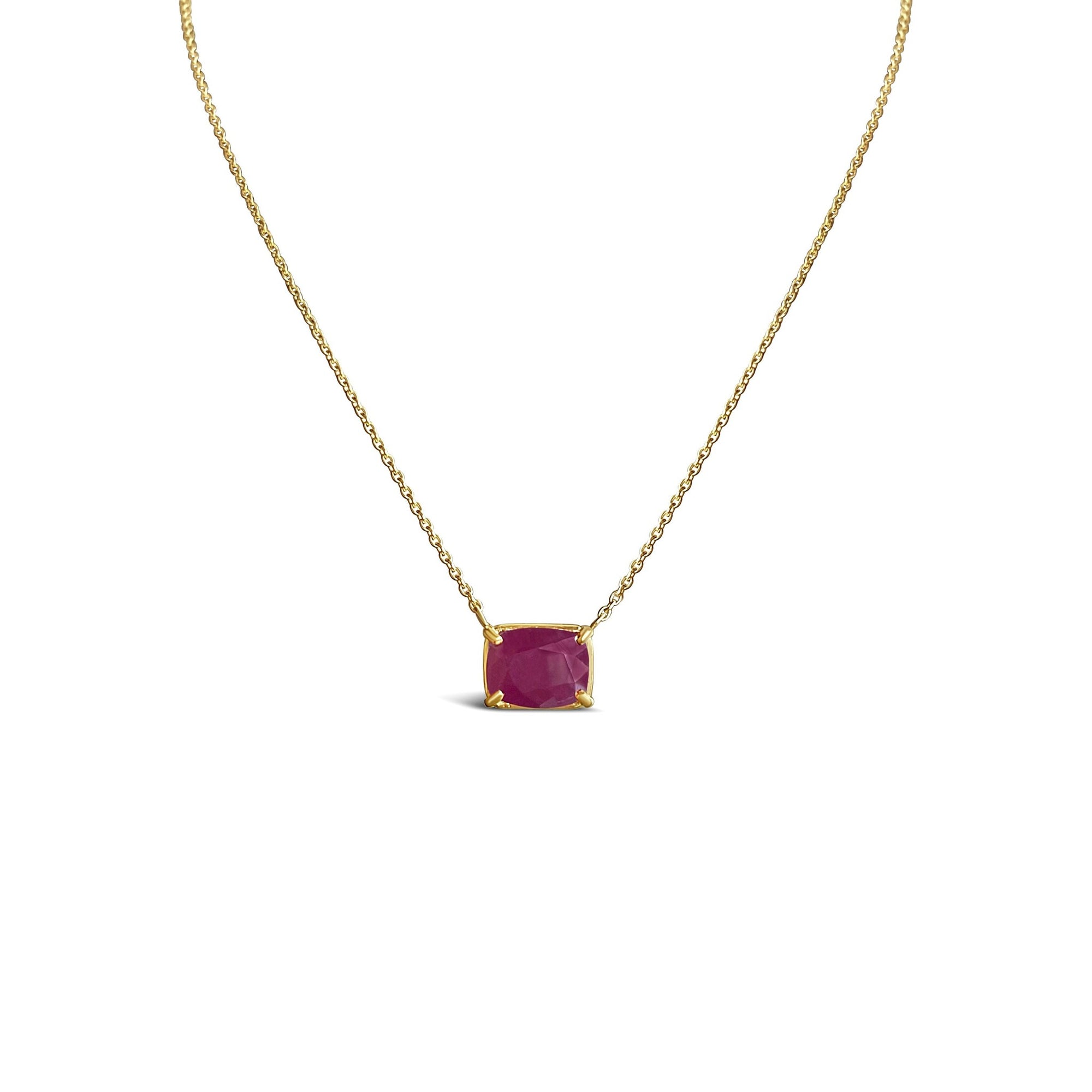Astrological Gem Ruby Necklace For The Vedic Sun